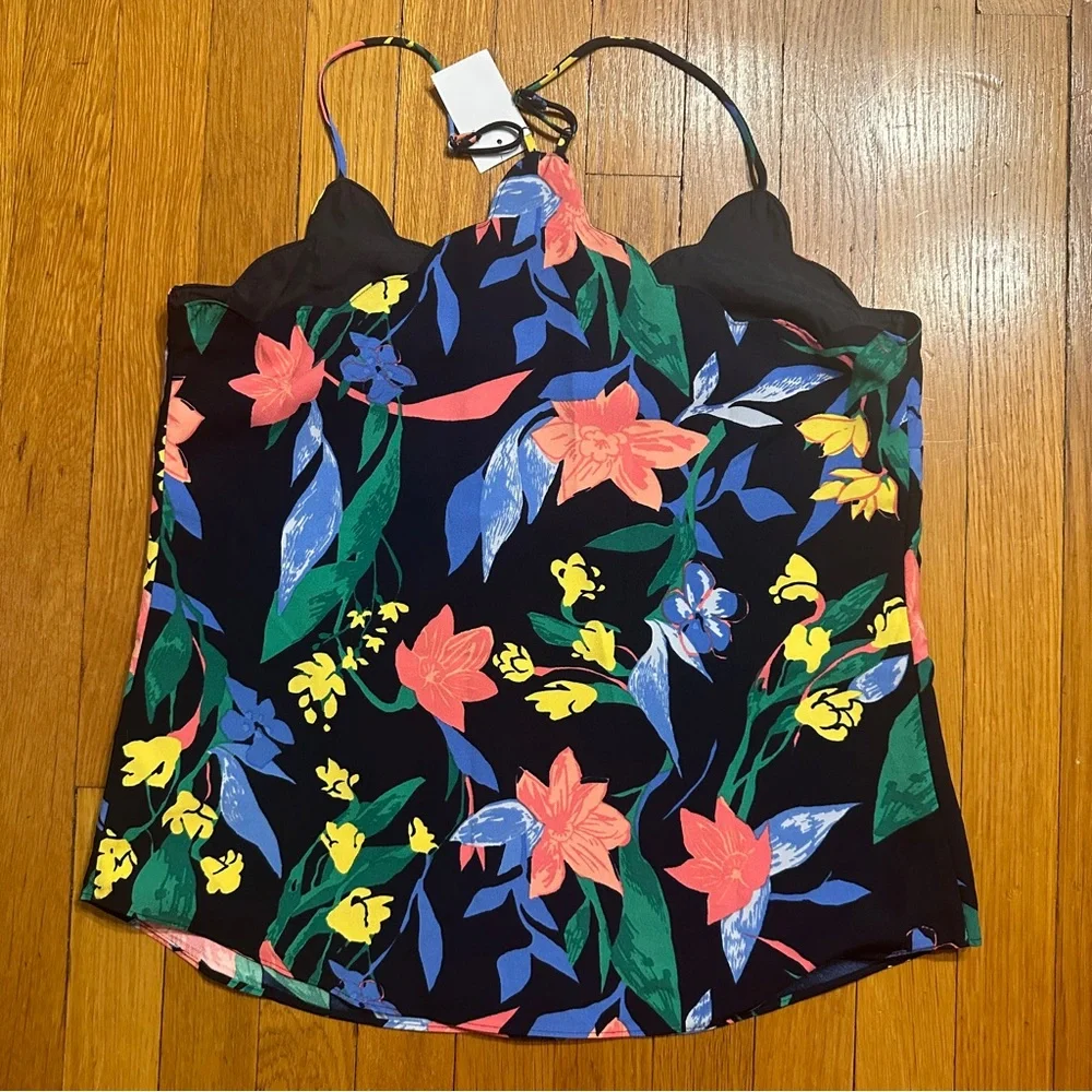 J. Crew scalloped floral cami